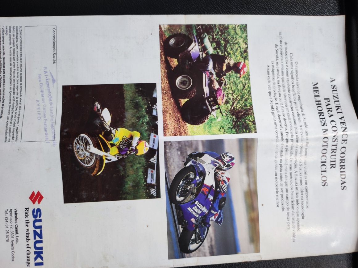 Catálogo Suzuki Motos 1995