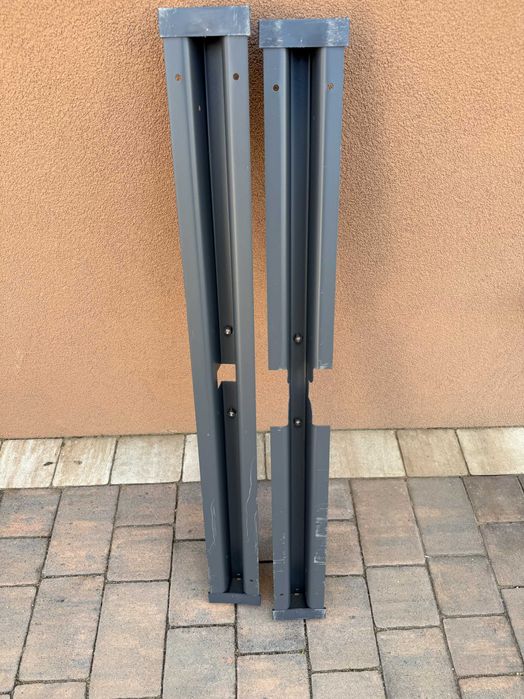 Parasol ogrodowy z oświetleniem LED 300x300x235cm UV obrotowy beżowy