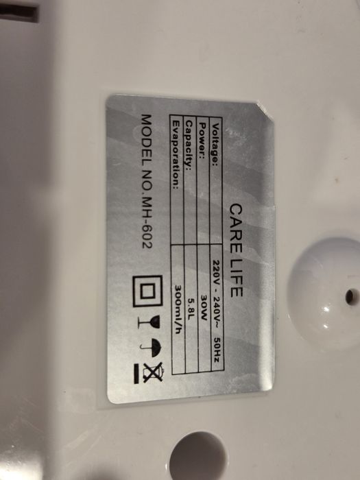 Nawilżacz Powietrza Care Life MH-602 (5,8L) z Jonizacją i Higrostatem