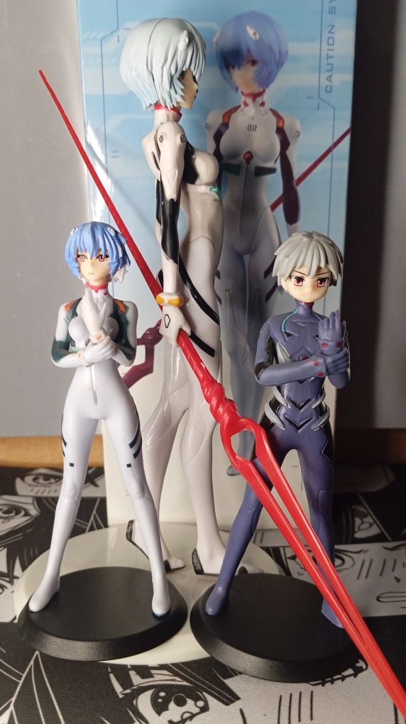 Evangelion anime figure Asuka Rei Евангелион аніме фігурки.