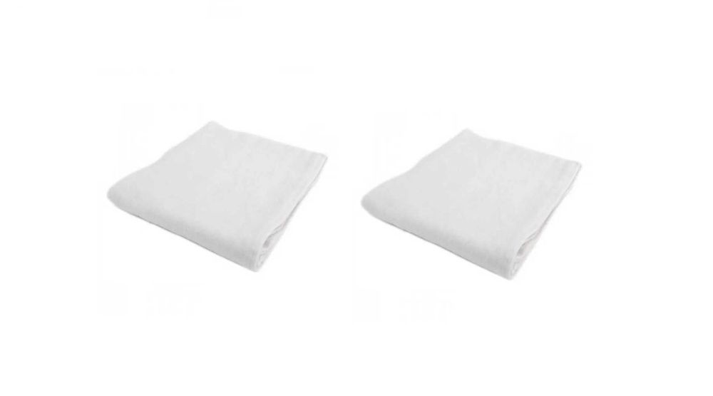 Pieluszka flanelowa biała pielucha flanela Ega 60x80 cm 2 szt.