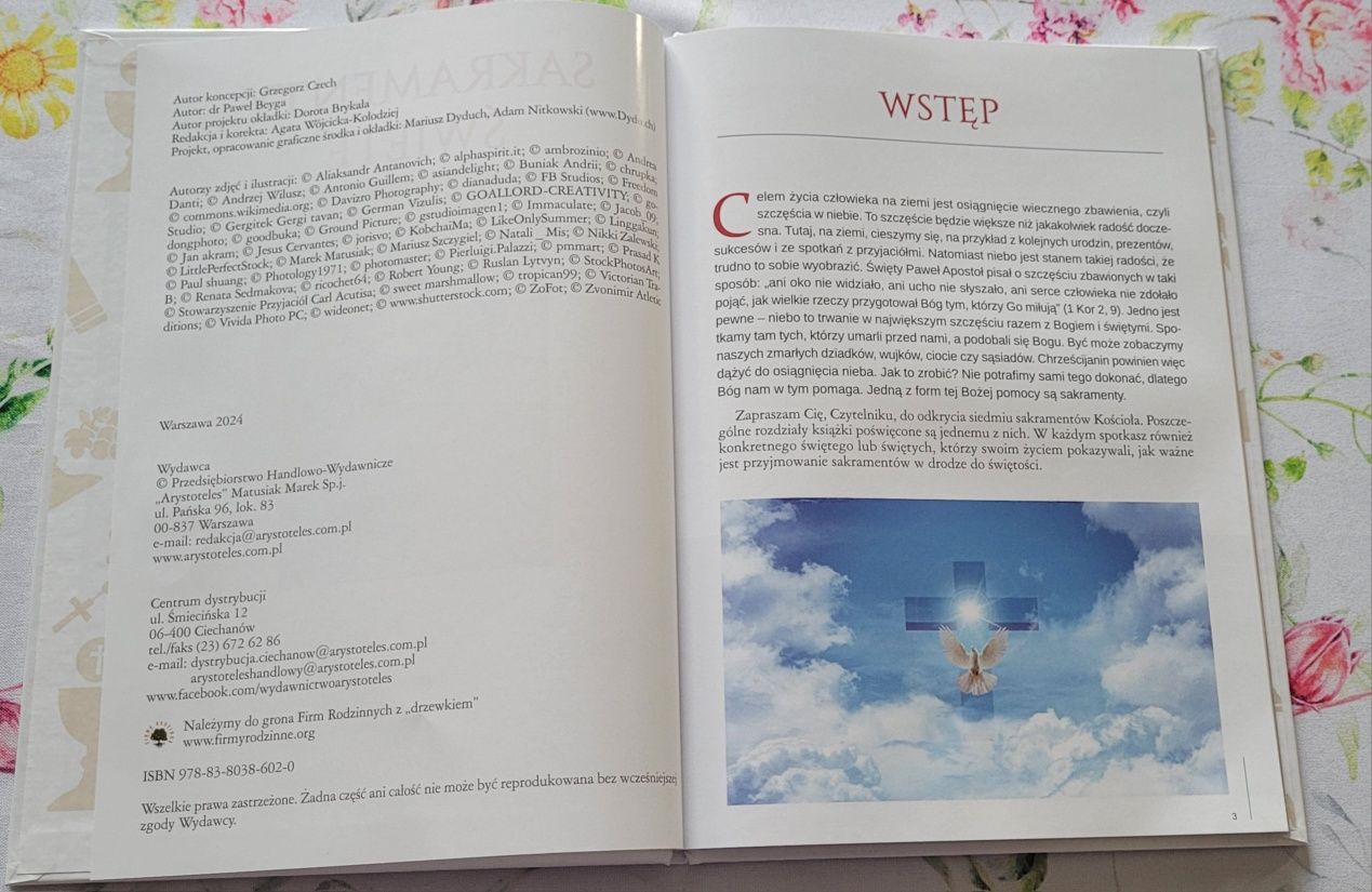 Ksiażka Sakramenty Święte nowa