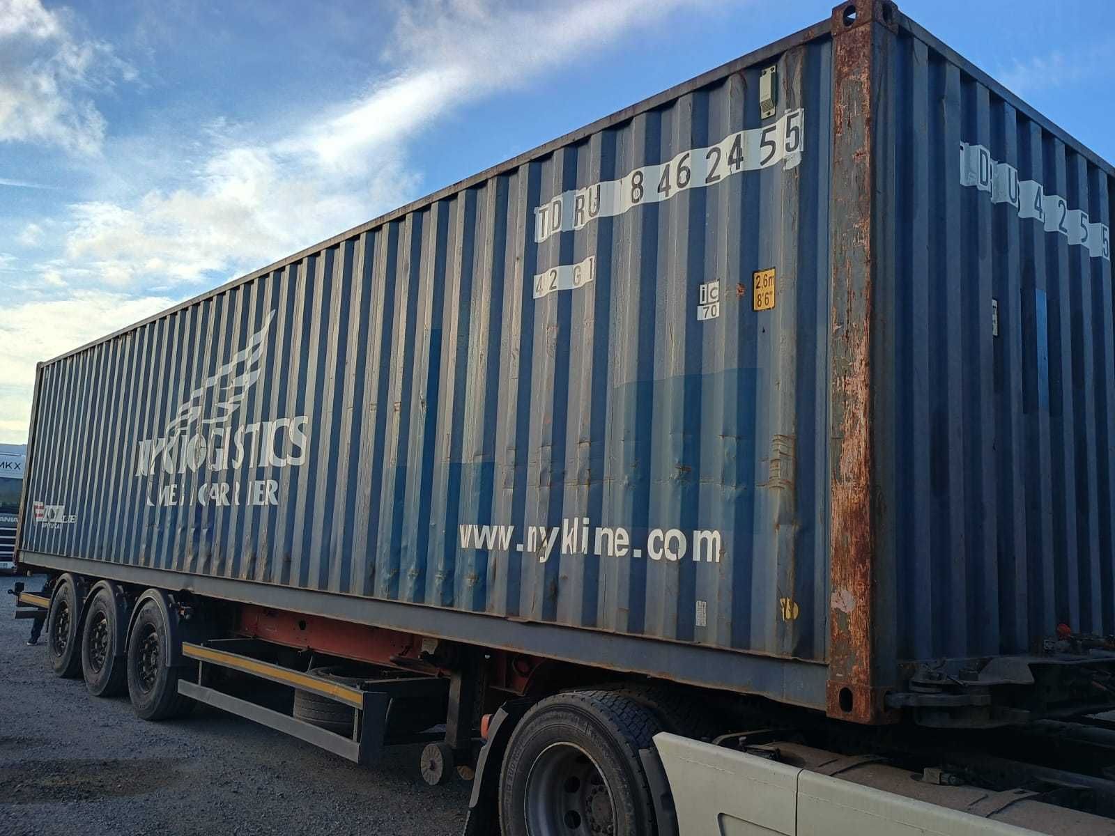 Kontener morski magazynowy 40HC, 12 metrowy, używany! Tani transport