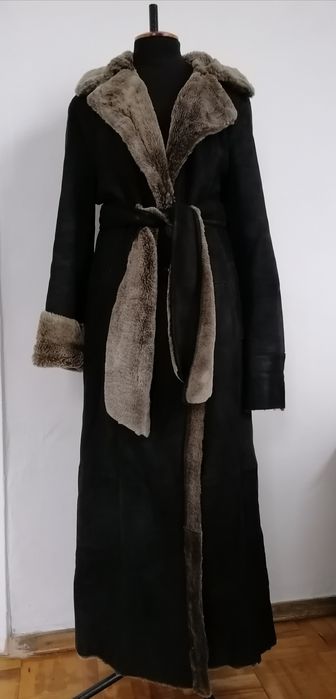 Дубленка макси  длинная в пол на высокий рост