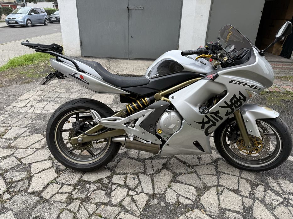 Kawasaki er6f 650 wtrysk. nowe opony s21, dodatki