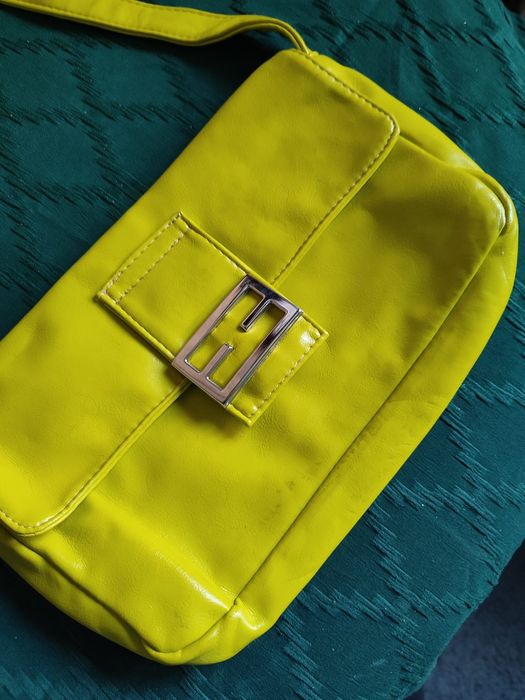 Torba limonkowa damska na ramię