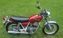 Yamaha SR 500 z roku 1979 na szprychach Klasyk Oryginał