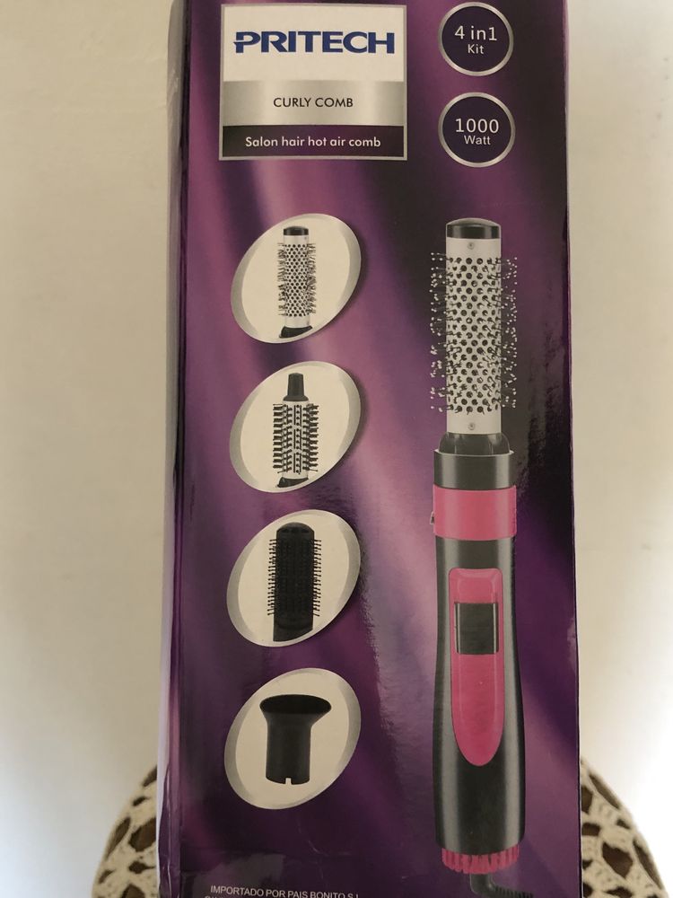 Conjunto de secador de cabelo e seus acessórios