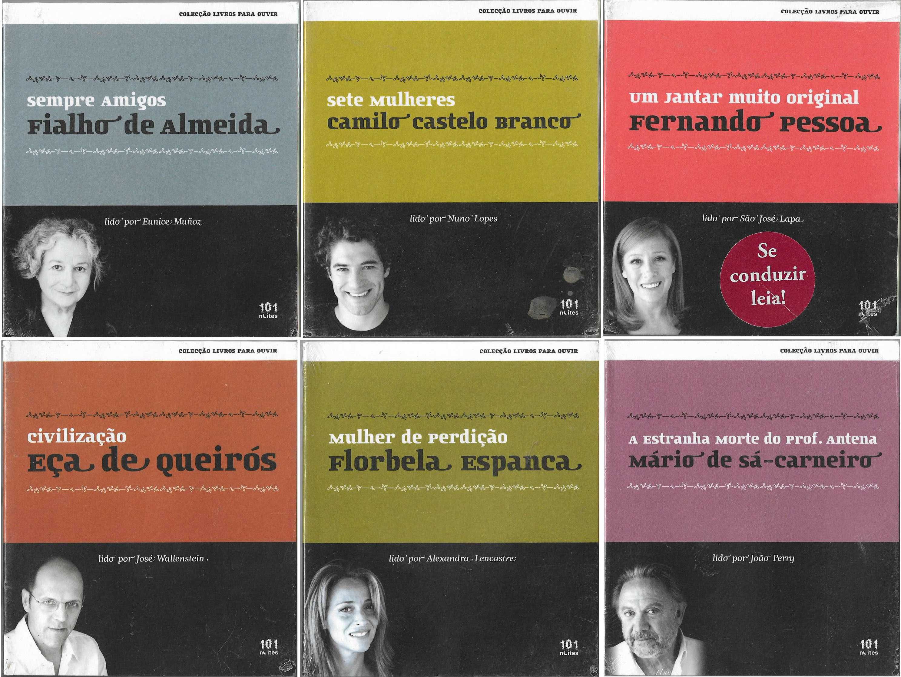 Discos CDS Audio Livros Villaret Aleixo Pessoa Espanca Eça De Quieirós