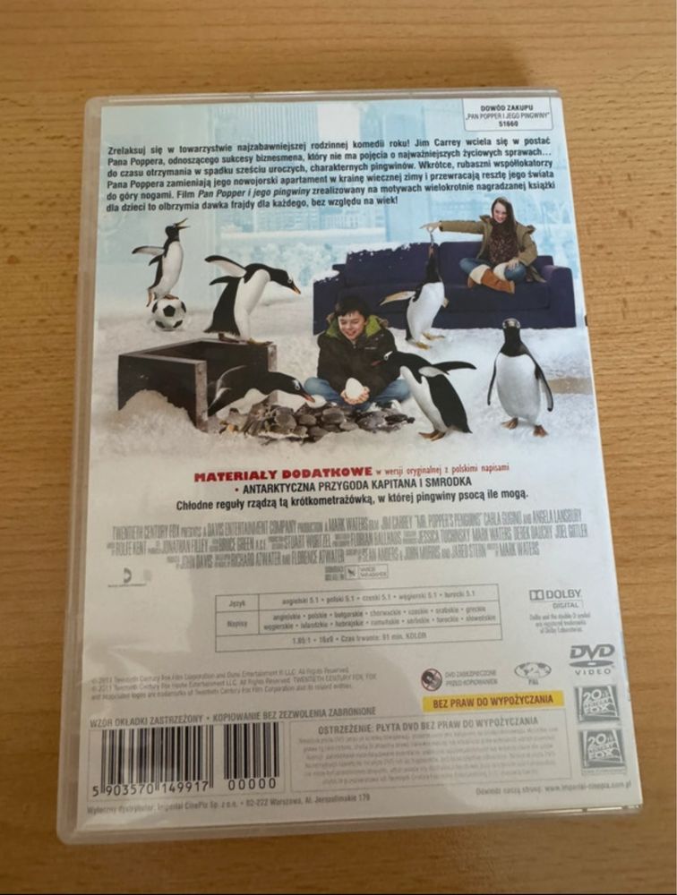 Płyta DVD „Pan Popper i jego pingwiny”