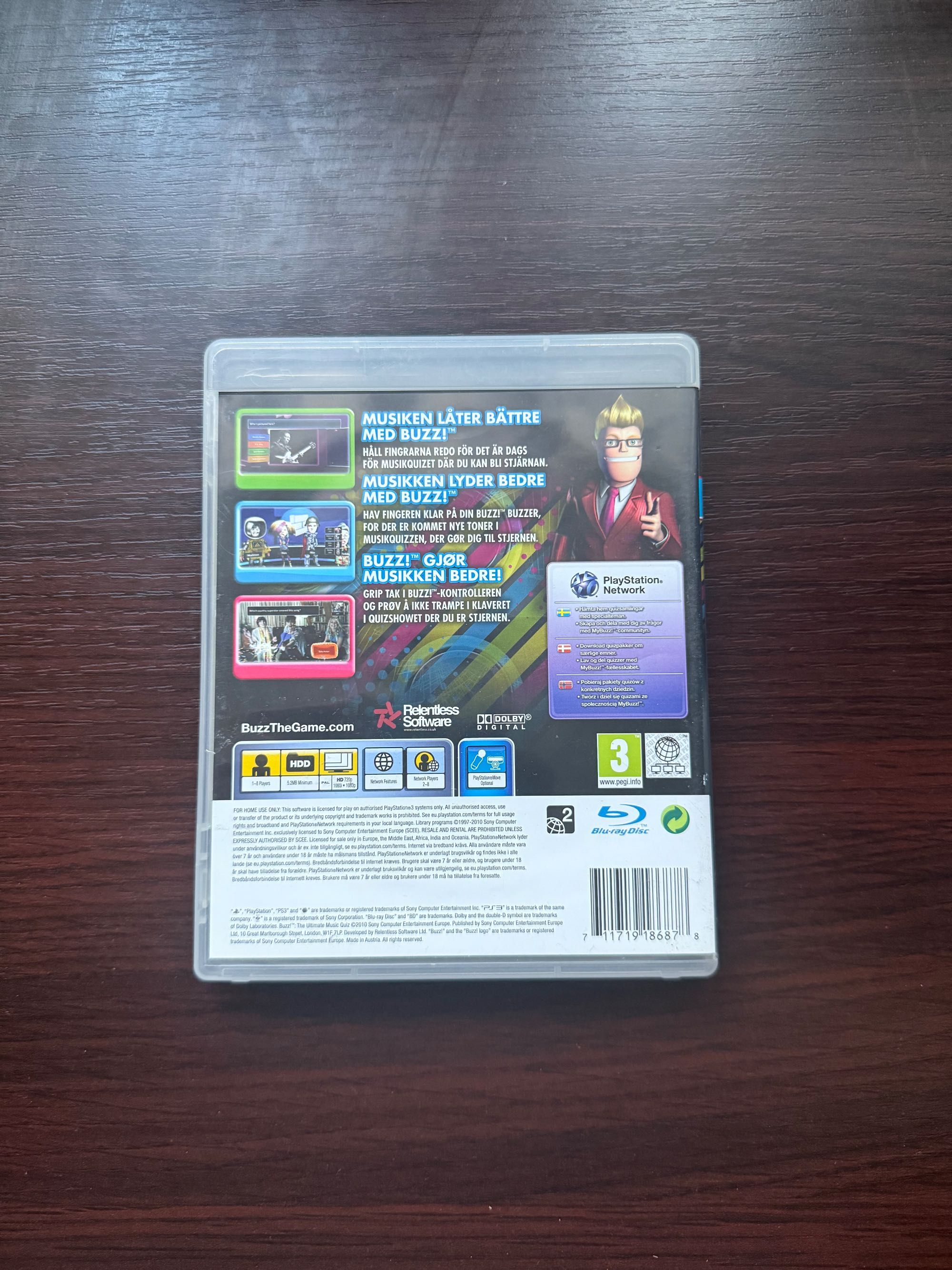 buzz! The ultimate music quiz ps3