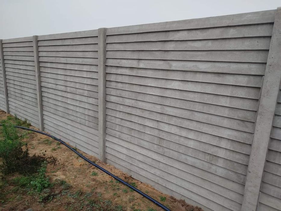 Ogrodzenie betonowe panelowe garaż wiata