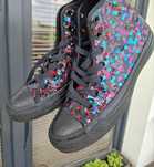 Converse 36,5 czarne cekiny jak nowe