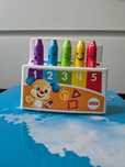Uczące kredki kolorki humorki Fisher price zabawka interaktywna