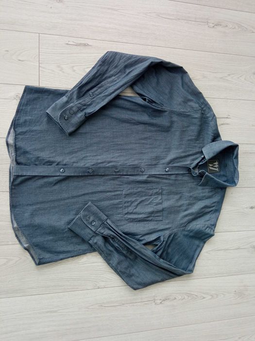 M, Wólczanka, koszula męska, kolor jeansu