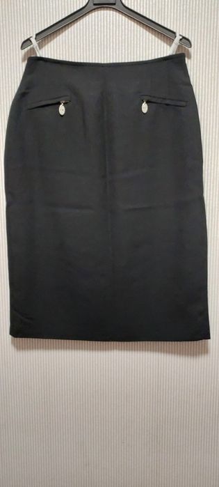 Чорна спідниця, офісна, юбка розмір 40
