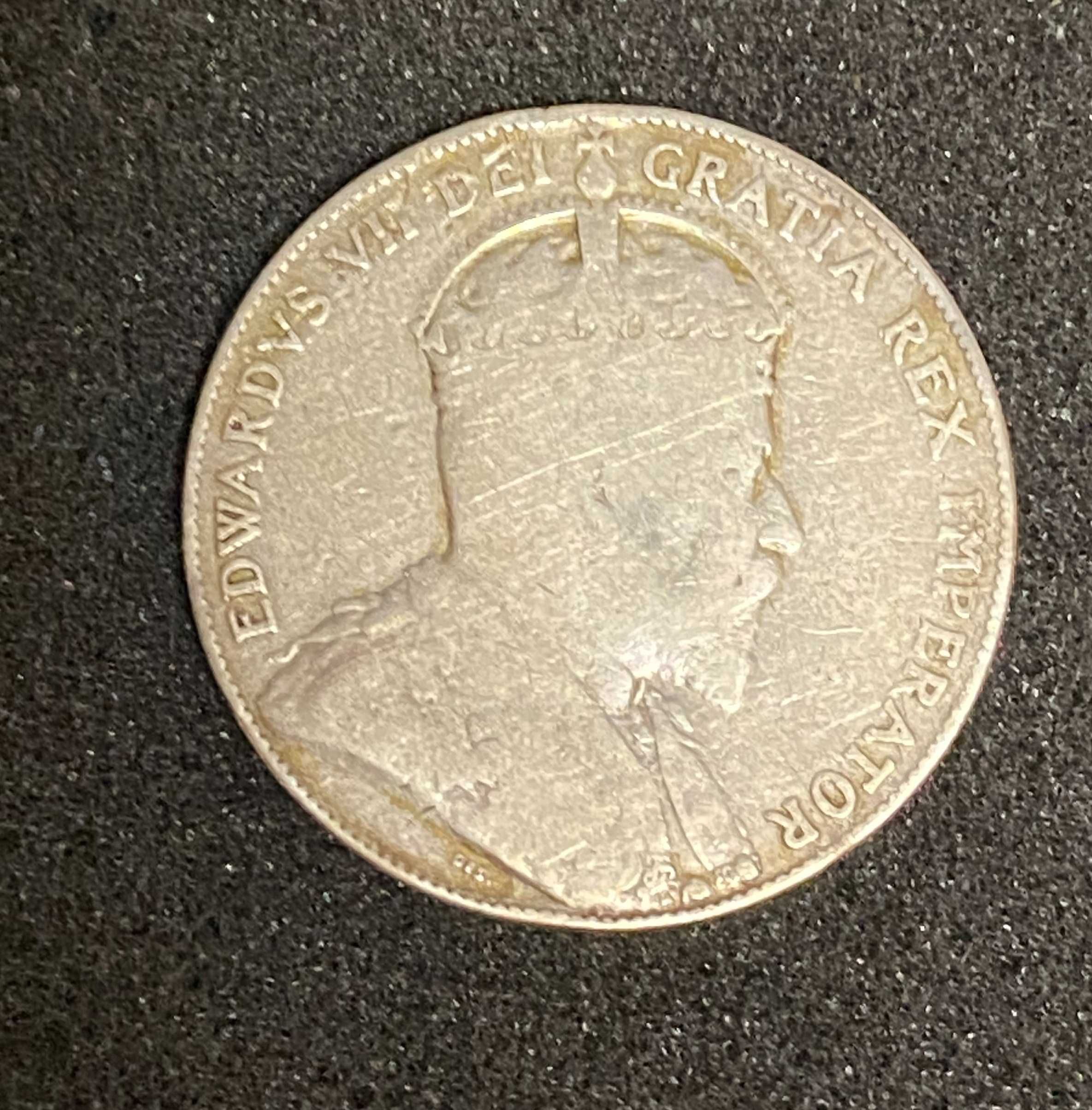 Kanada  1910   50 centow   srebro    Unikat
