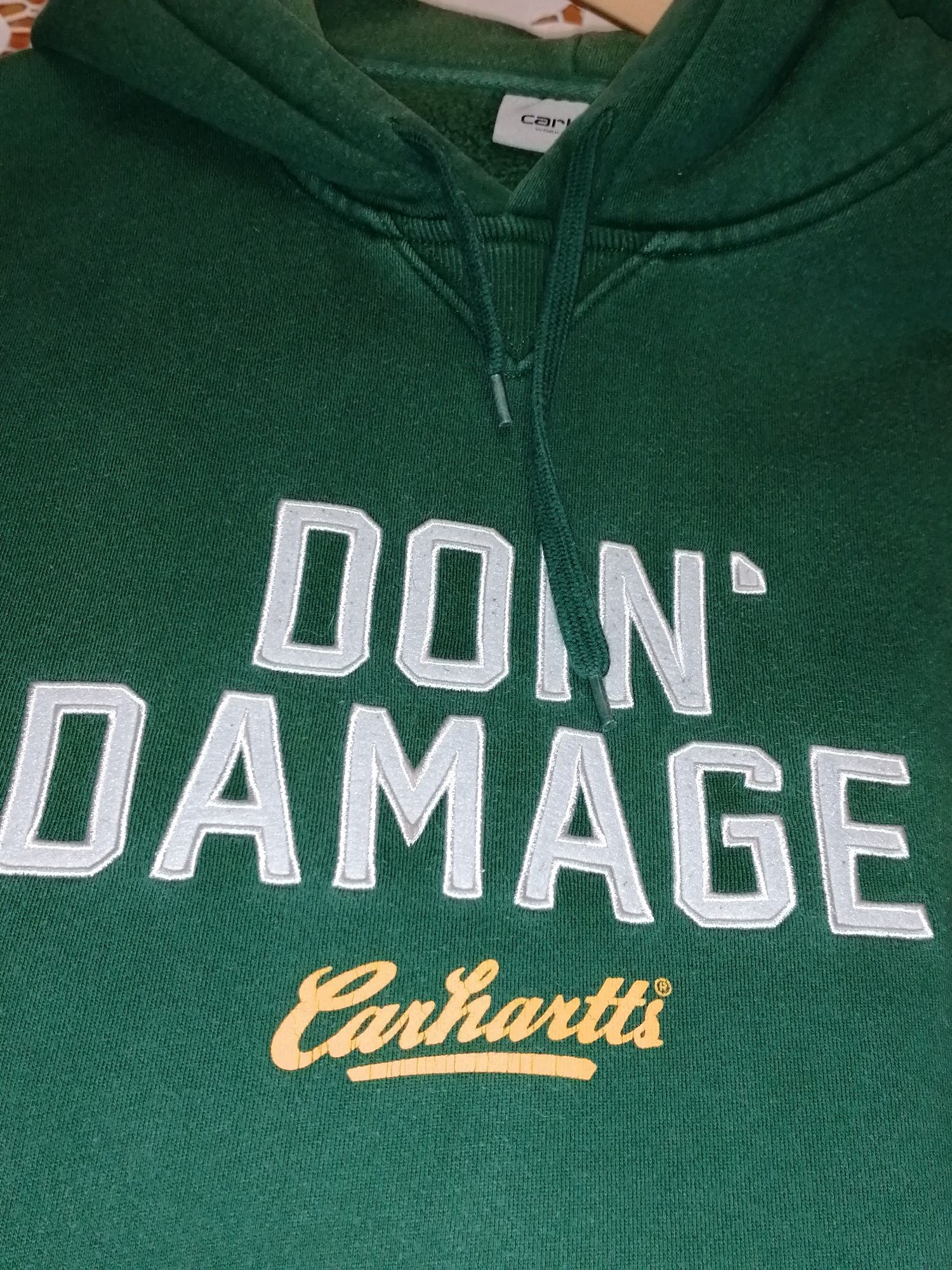 Hoodie Carhartt verde, Original.