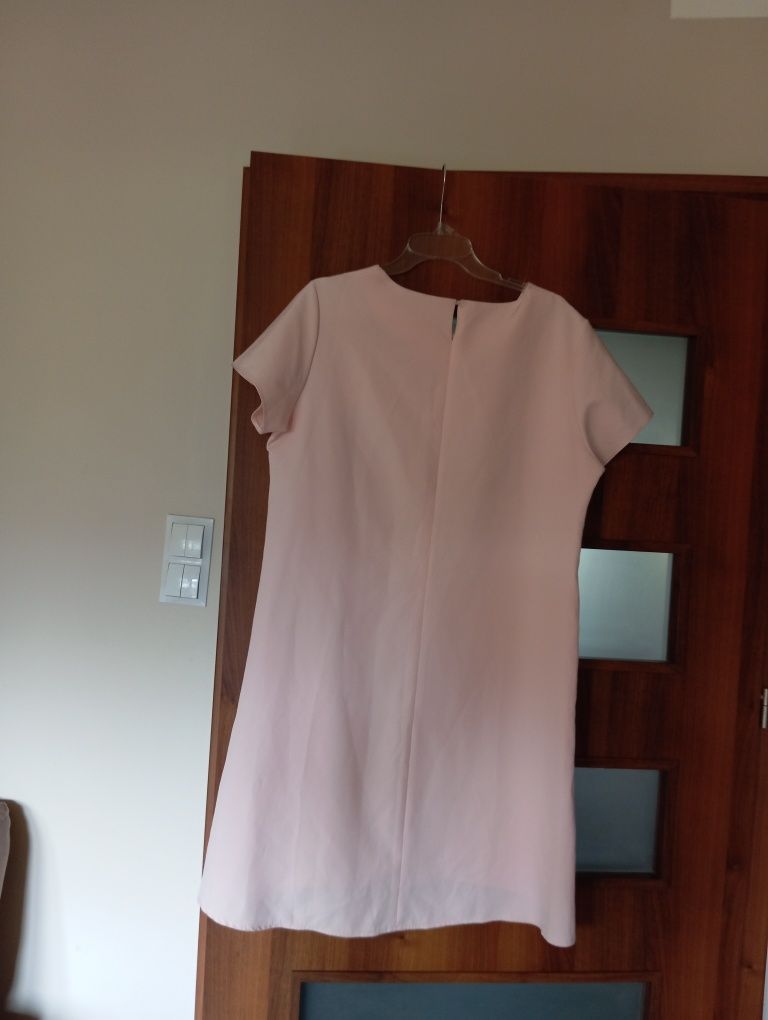 Różowa sukienka wieczorowa elegancka tanio cheap summer lato spring