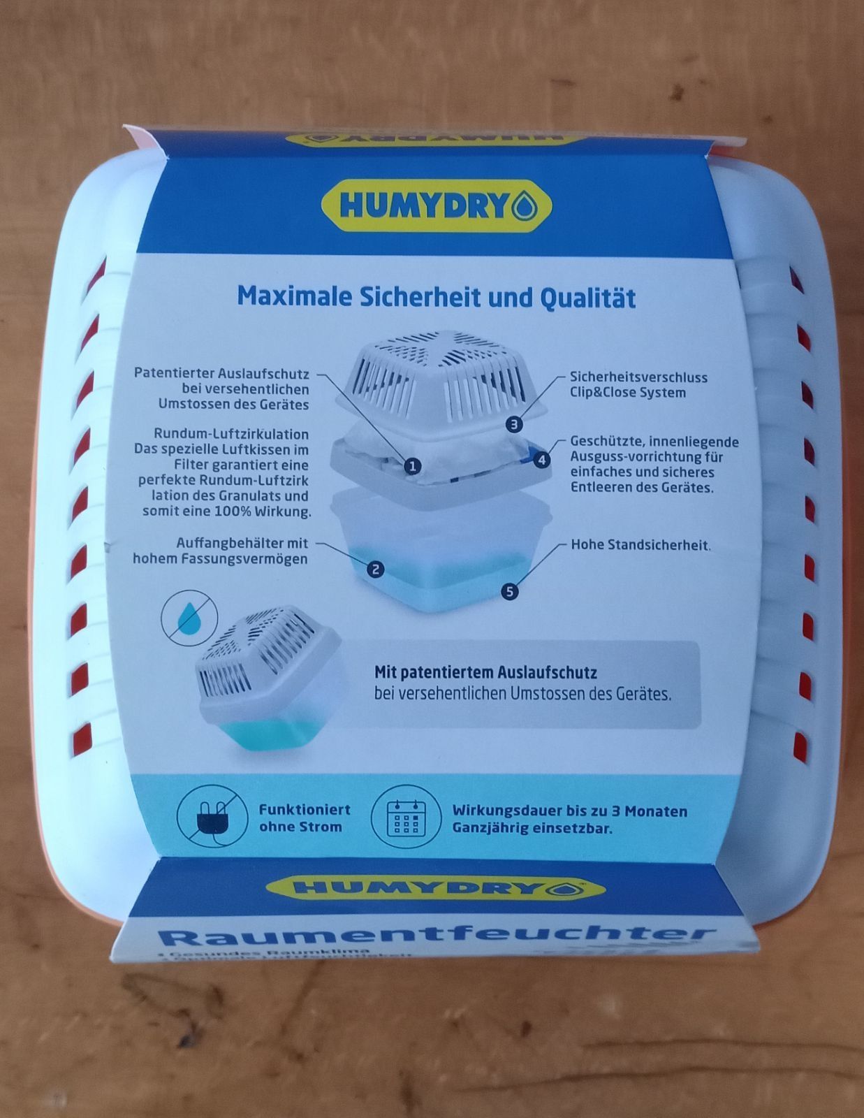 Влагопоглотитель HUMYDRY Premium Plus 450гр, 15м2/35м3