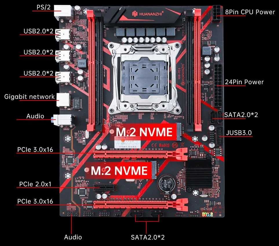 HUANANZHI X99 PD3 / E5-2666V3 / 16 GB ddr3