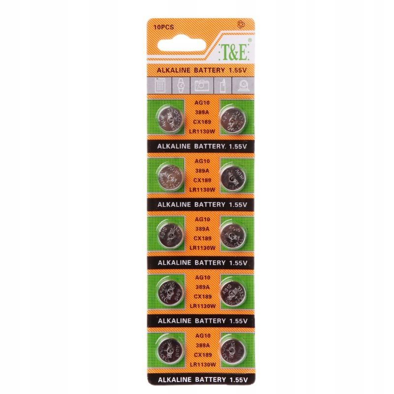 10 X Bateria Lr54 Lr1130 Ag10 V389 G10 T&E