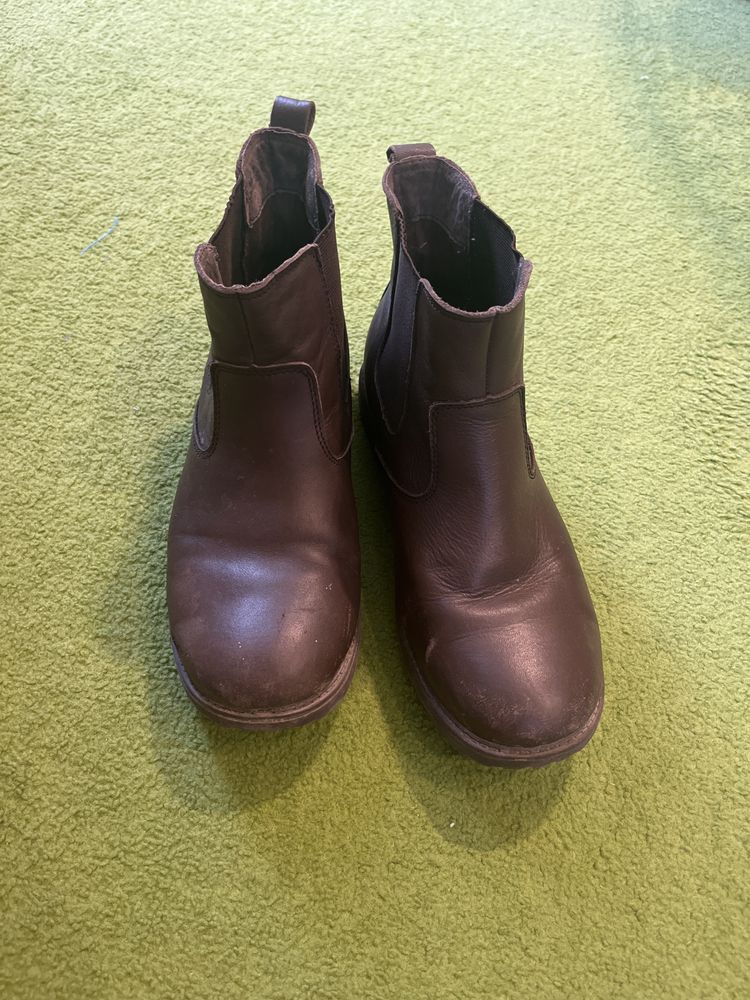Skórzane sztyblet buty jeździeckie r. 39