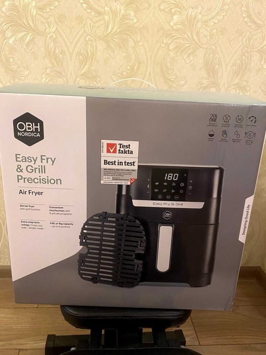 OBH Nordica Easy Fry & Grill Precision. Air Fryer. Новий