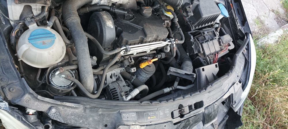 Skoda Fabia II uszkodzona
