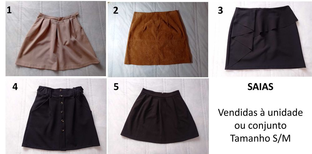 Saias Vários Tamanho S/M - Vendido Separado/Conjunto