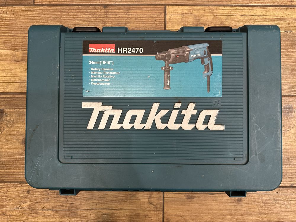 Młotowiertarka udarowa Makita HR2470 | walizka | 1100 obrotów/minutę