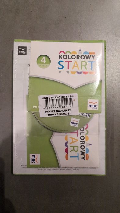 Kolorowy Start 4 latek komplet przewodników z płytami CD