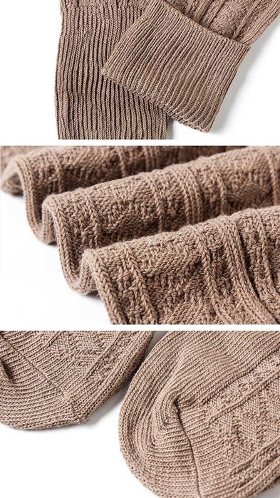 Панчохи текстурні білі гольфи бавовняні чорні зимові заколінки