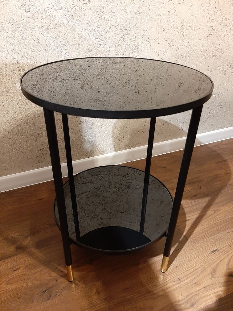 Czarny stolik kawowy / nocny / pomocniczy IKEA ASPEROD