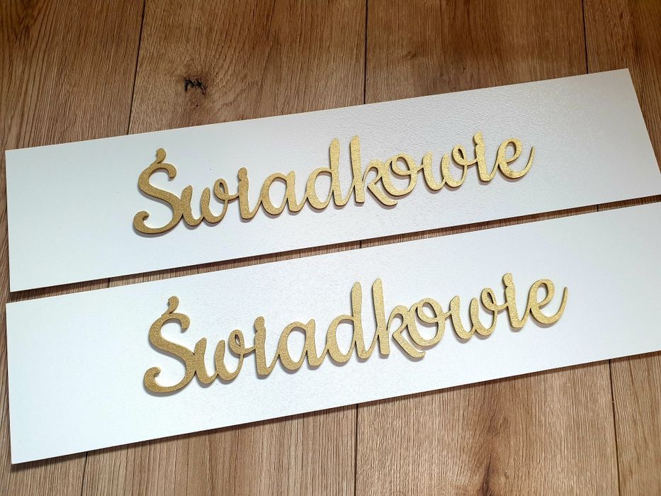 Świadkowie tablice rejestracyjne ślub wesele