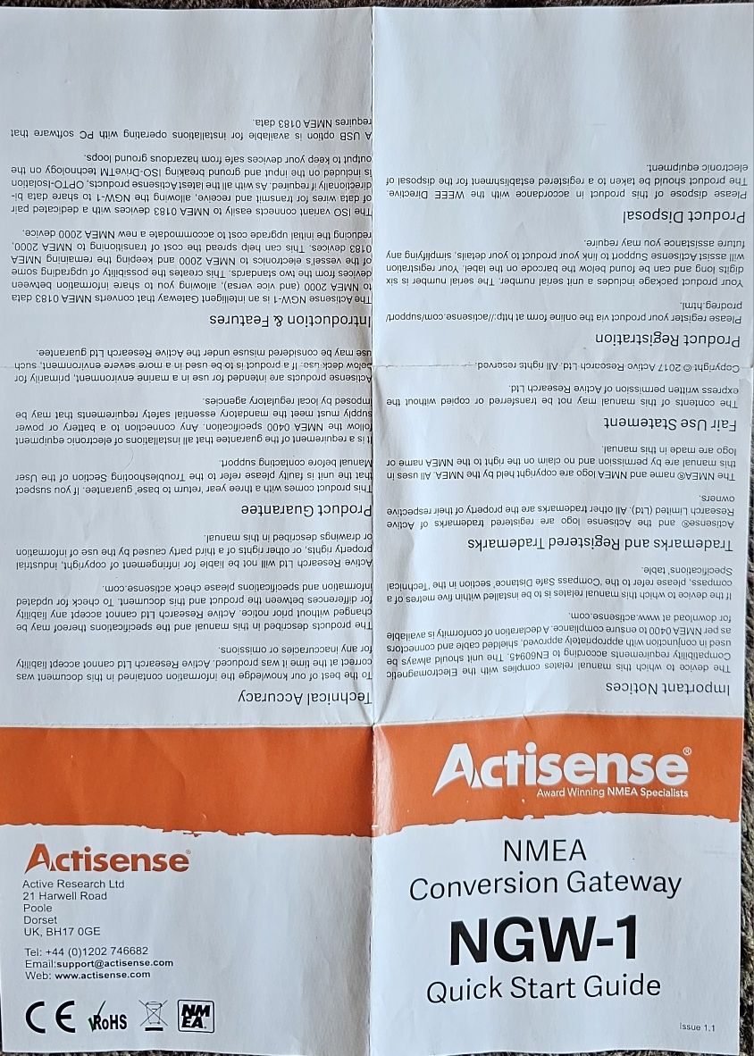 Conversor bidirectional NMEA2000/NMEA0183/ISO/AIS
