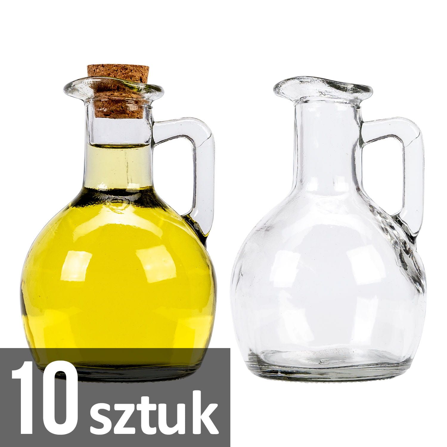 10x buteleczka butelka GALONIK 150 ml na oliwę z korkiem