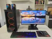 Komputer monitor gamingowy GTX 1660 Super Ryzen 7 klawiatura mysz LED