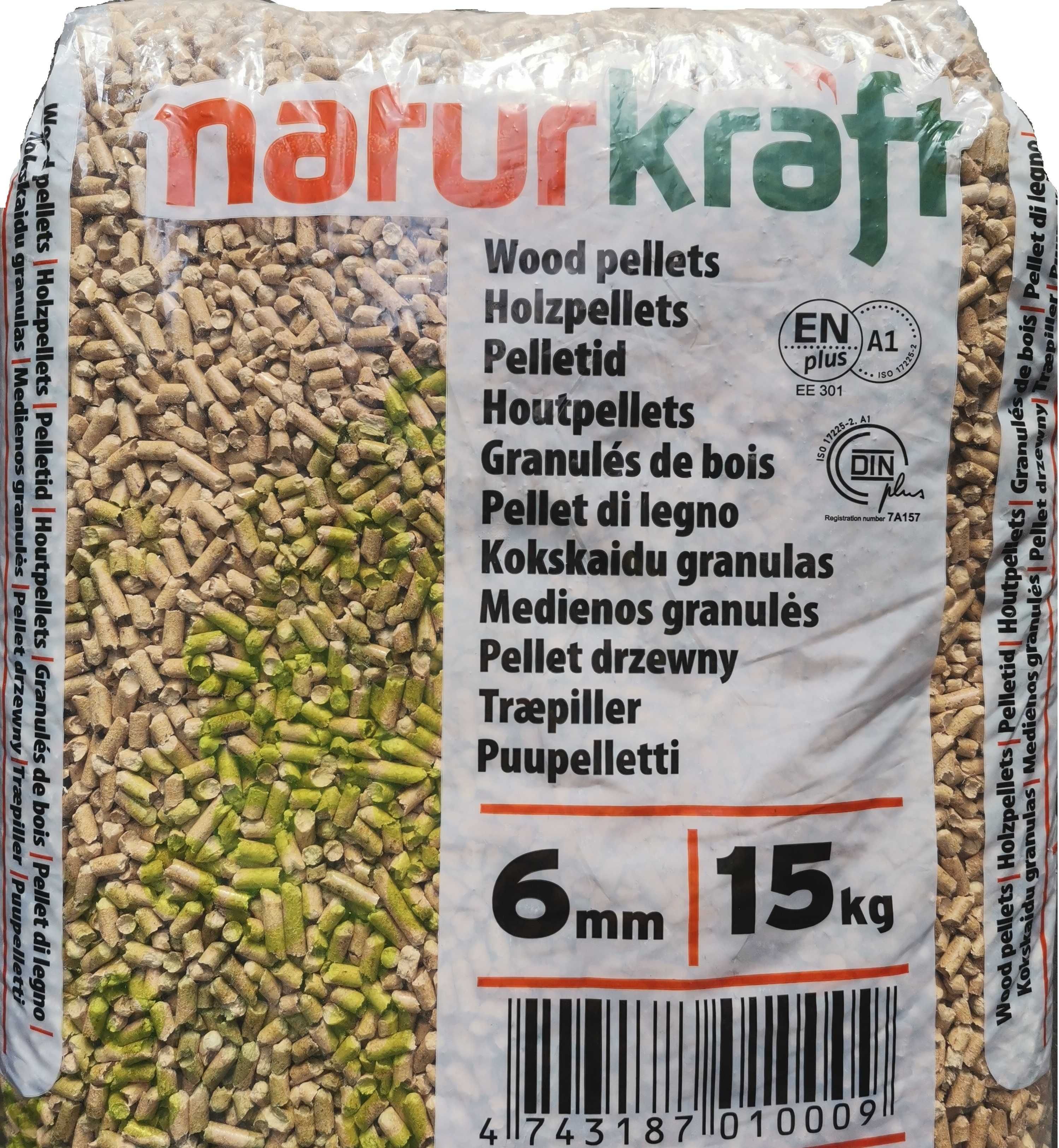 Pellet Drzewny 6mm, Certyfikat EN+A1, DIN+, Pellet Premium