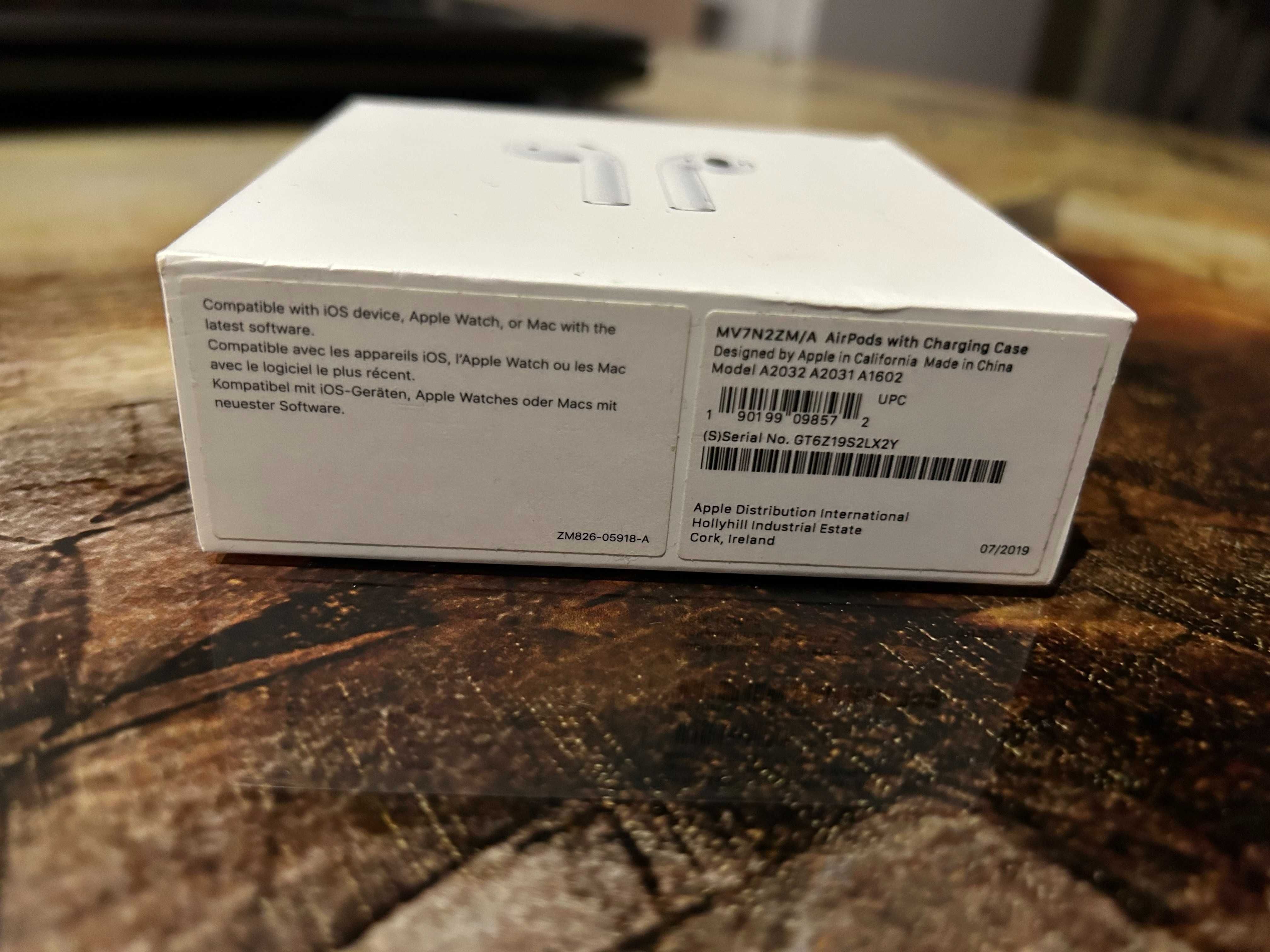 Оригинал Apple Airpods 2 MV7N2ZM/A A2031 A2032 A1602