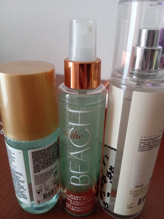 Zestaw mgiełek Bath & body works, Christiana Aguilera, PS