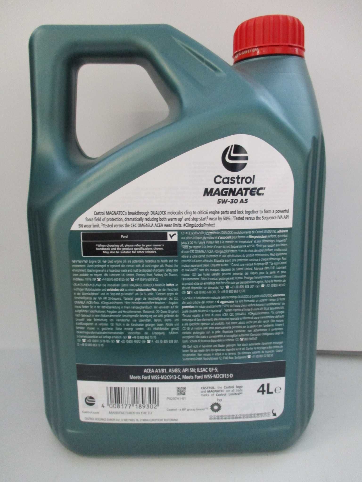 Castrol Magnatec Stop-Start 5W30 A5 4L ACEA A1/B1, A5/B5, API SN