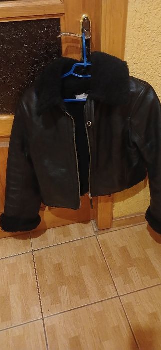 Дубленка кожанная женская короткая