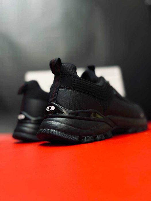 мужские термокроссовки salomon black  WaterProof +10° -21°