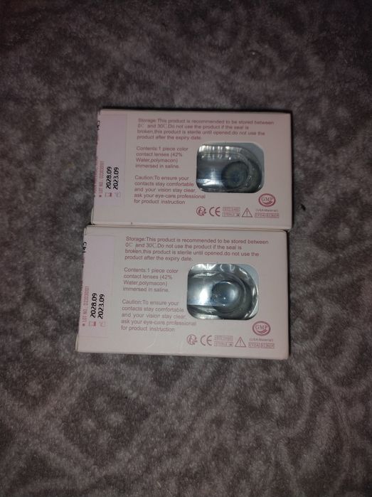 Soczewki kontaktowe korekcyjne szare -3,50