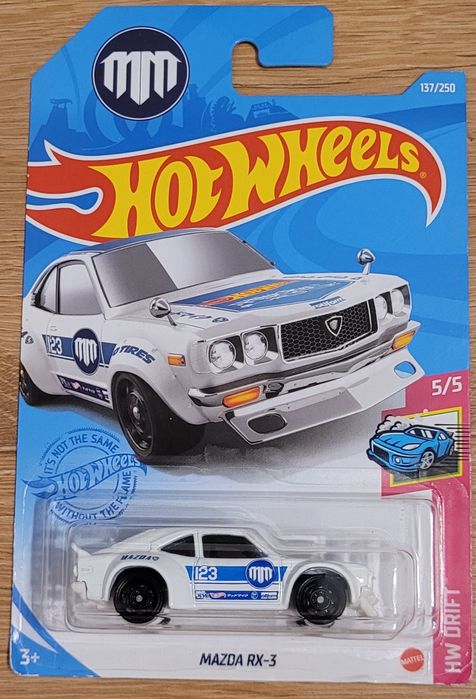 Mazda RX-3 biała Hot Wheels