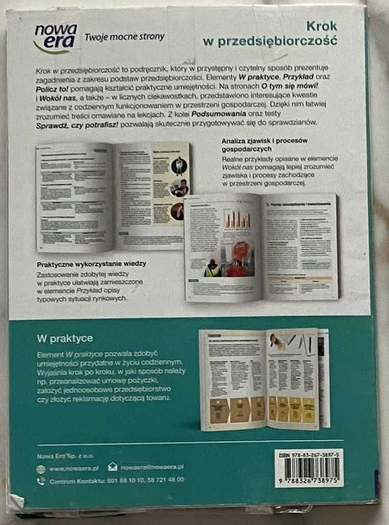 Krok w przedsiębiorczość Podręcznik do podstaw przedsiębiorczości