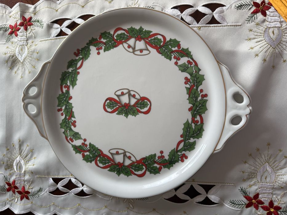 Prato de bolo de Natal