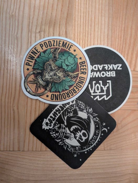 3 podkładki pod piwo