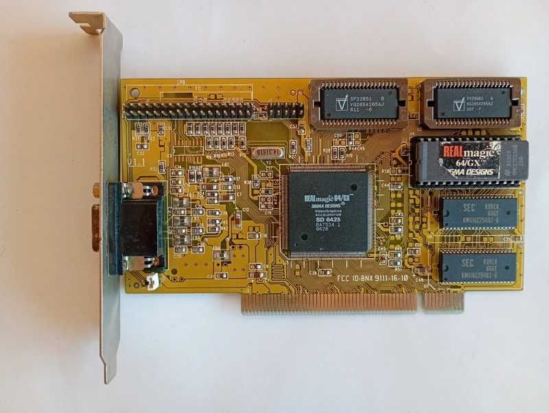 Placa Aceleradora Vídeo RealMagic64/GX PCI-Sigma Designs(Vintage Rara)